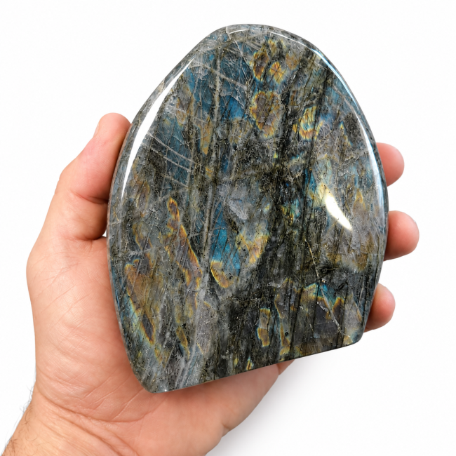 Bloc de Labradorite poli  0.970 kg