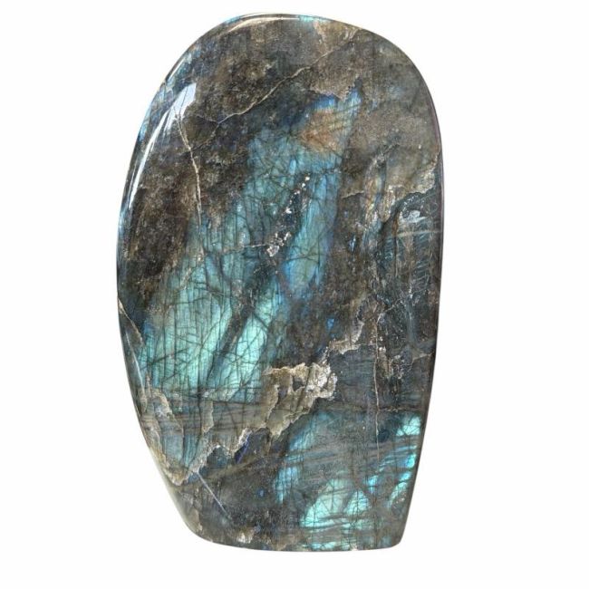Bloc de Labradorite poli  1.420kg