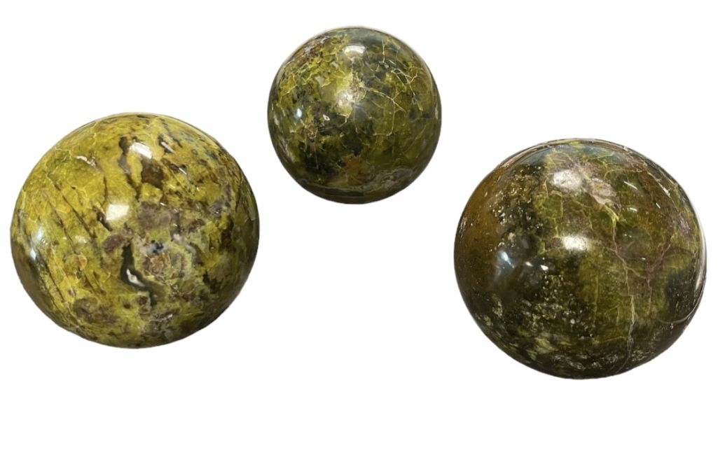 3 Sphères  Opale vertes 1.495 k
