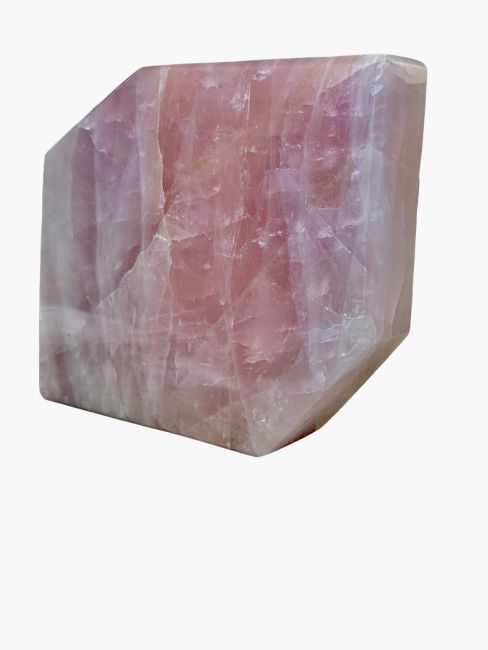 Bloc de Quartz Rose poli 1.167kg