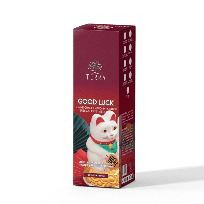 Encens TERRA Bonne Chance sans charbon 12grs chez Arabesk