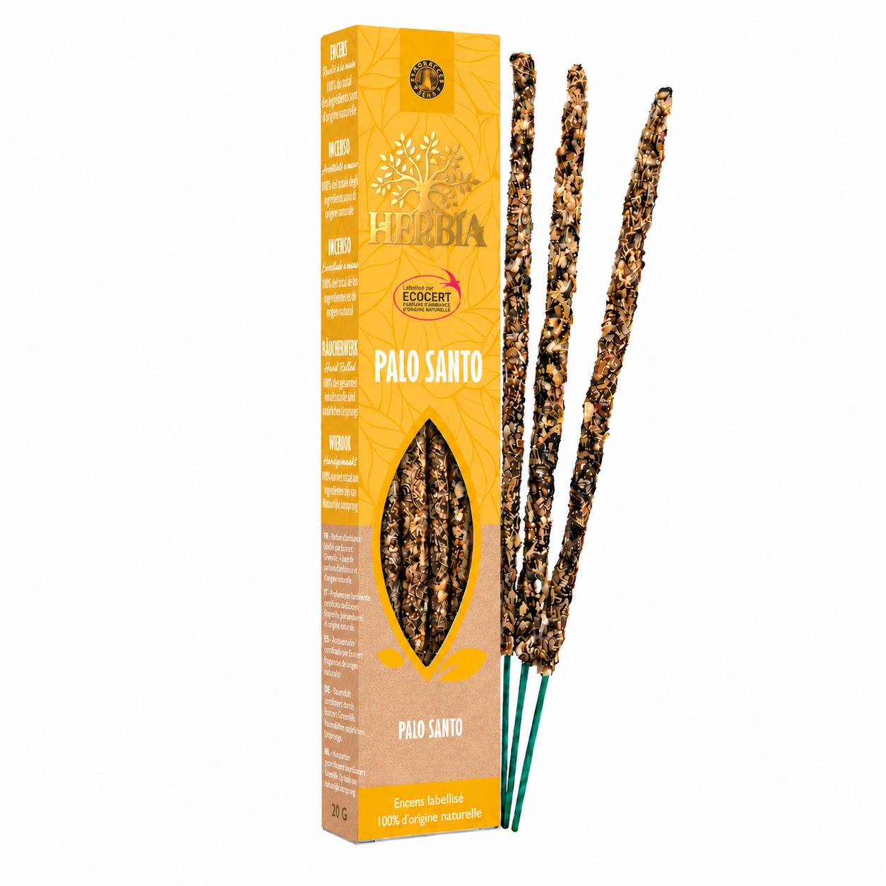 Encens Smudge Ecocert Herbia Palo Santo 20g chez Arabesk