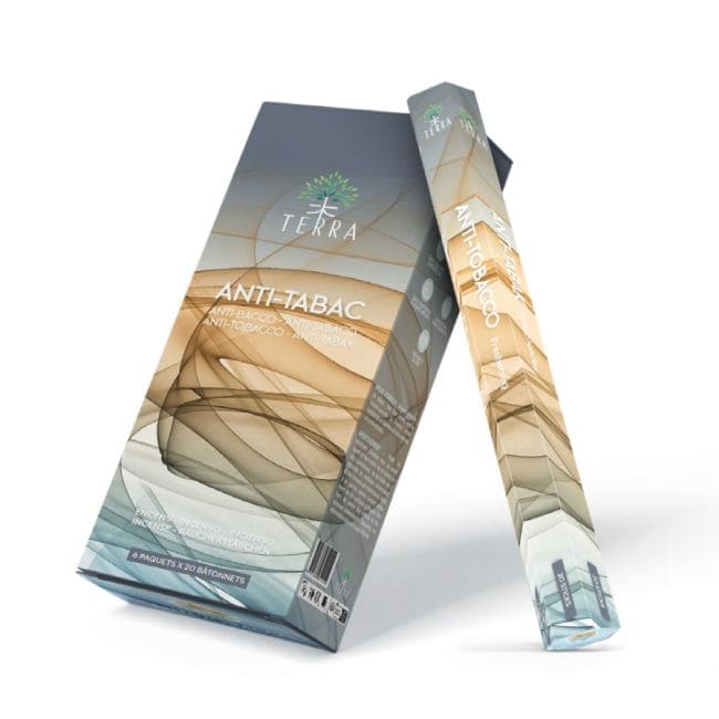 Encens Terra anti-tabac hexa sans charbon 30grs chez Arabesk