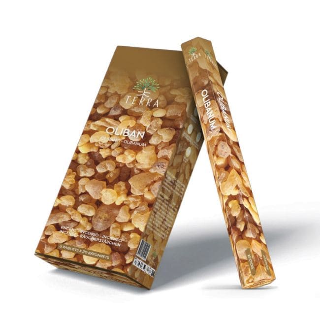 Encens Terra oliban hexa sans charbon 30grs chez Arabesk