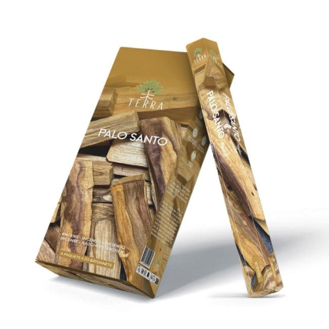 Encens Terra Palo Santo hexa sans charbon 30grs chez Arabesk