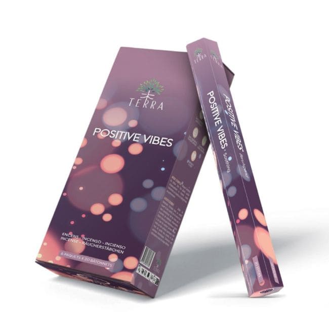 Encens Terra positive vibes hexa sans charbon chez Arabesk
