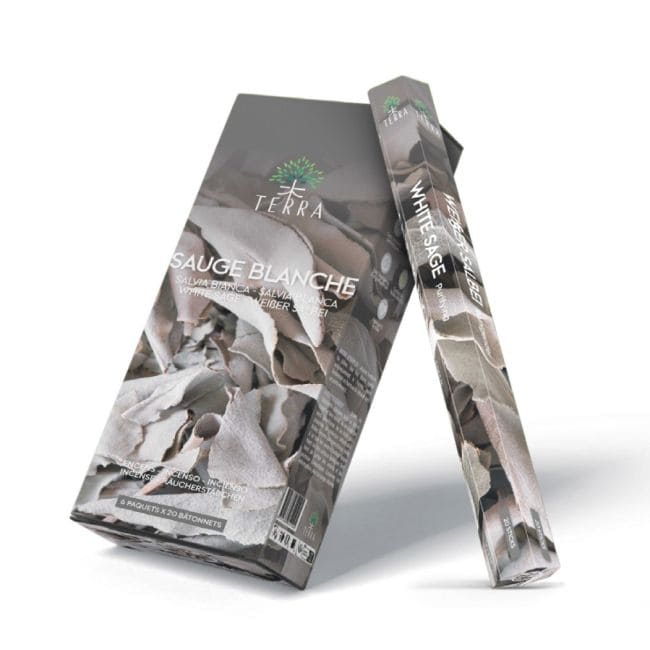 Encens Terra Sauge Blanche hexa sans charbon chez Arabesk