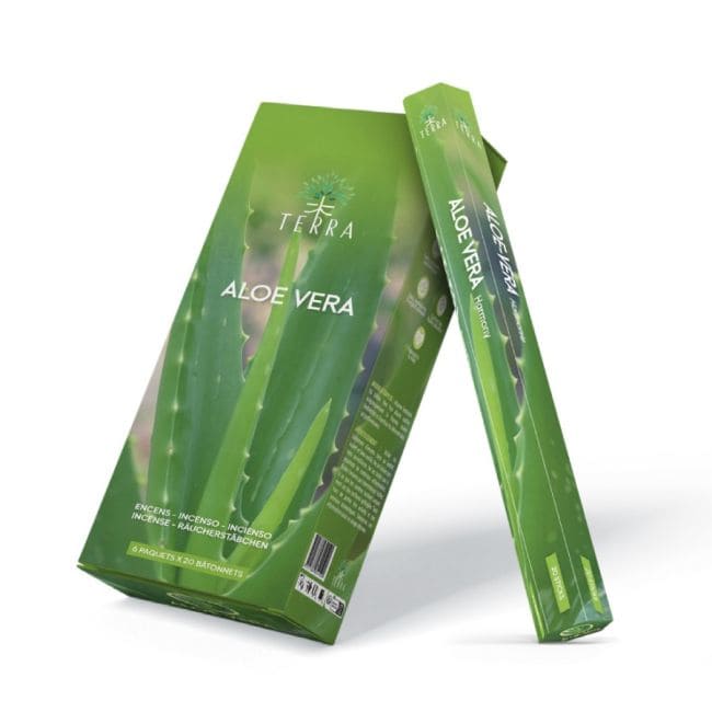 Encens Terra Aloe vera hexa sans charbon 30grs chez Arabesk
