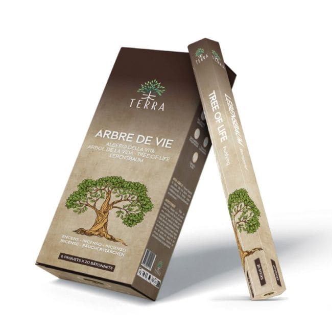 Encens Terra Arbre de Vie hexa sans charbon 30grs chez Arabesk