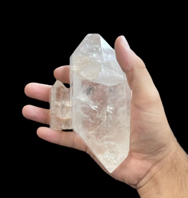 Prismes de cristal de roche de Madagascar - 7 pièces 1.409 k