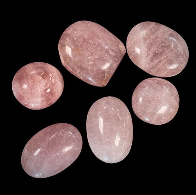 Blocs de Quartz Rose polis 1kg