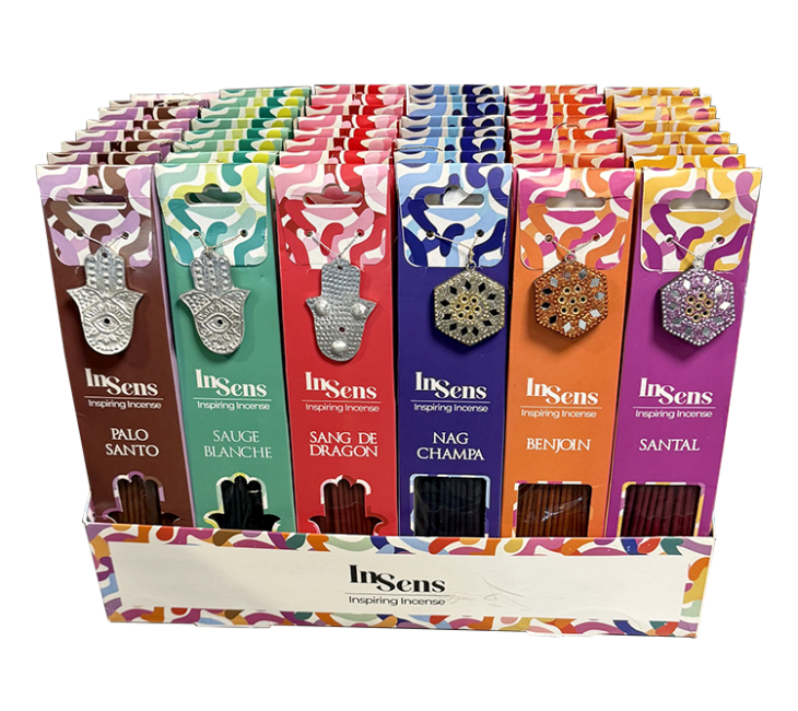 Présentoir InSens 48 paquets d'encens de 40 Batônnets chez Arabesk|fr