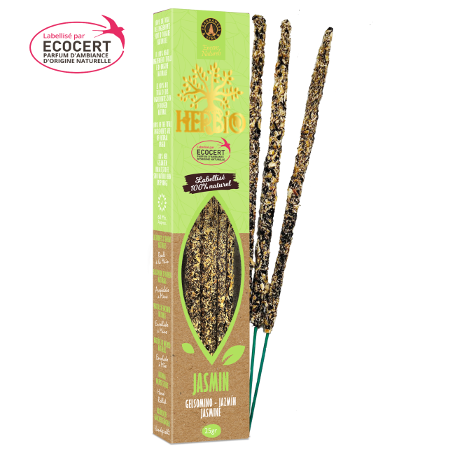 Paquet d'Encens Smudge Ecocert Herbio Jasmin 20g chez Arabesk