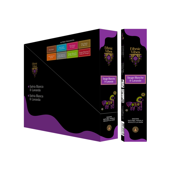 Encens Fragrances & Sens Ethnic Vibes Sauge Blanche & Lavande masala 15g