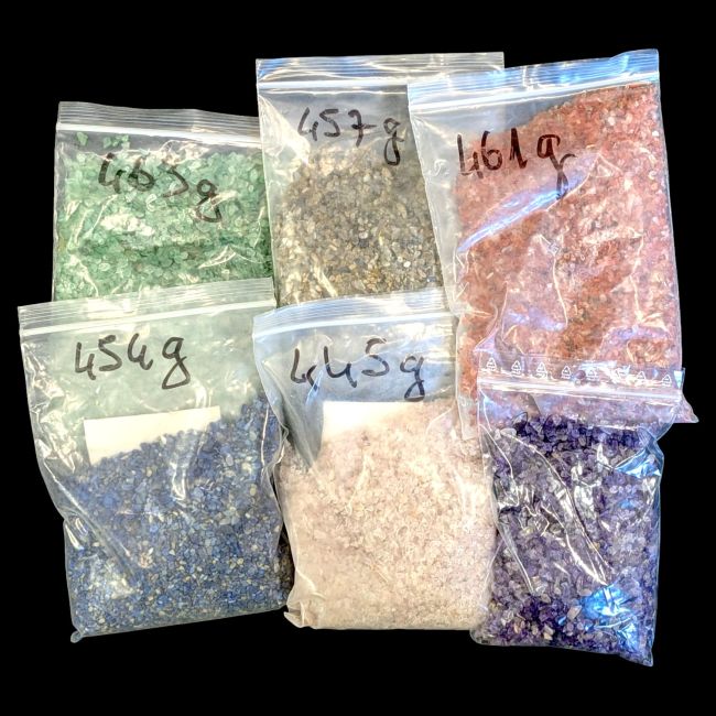 Lot de chips en pierres naturelles – 6 variétés assorties chez Arabesk
