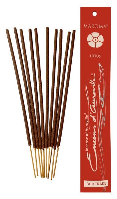 Auroville Lotus Räucherstäbchen 5x 10 Sticks