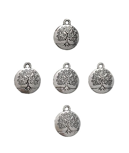 Perles charm's Intercalaire Arbre de Vie Argenté 15mm x50