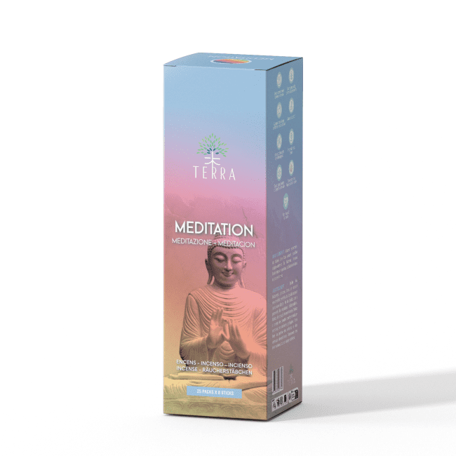 Encens TERRA Méditation sans charbon 12grs chez Arabesk
