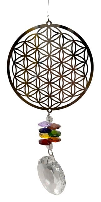 Cristal Fleur de Vie/ 7 Chakras 45cm