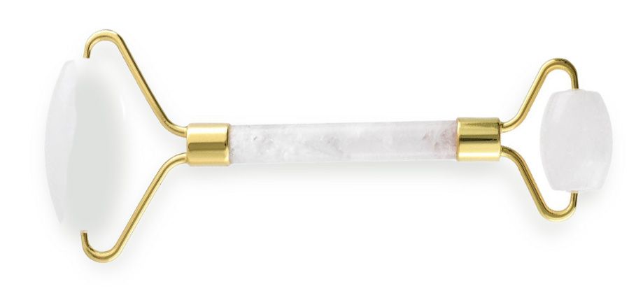 Masseur en quartz blanc avec double rouleaux