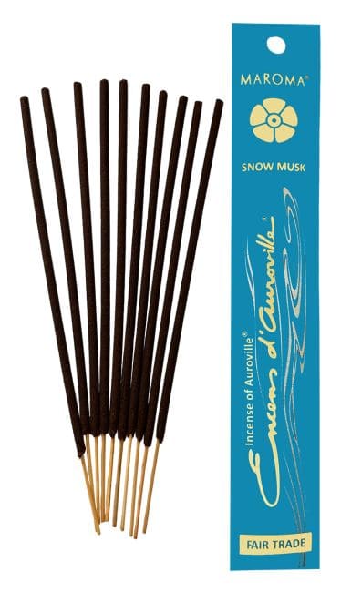 Encens d'Auroville Musc Blanc 5x 10 Sticks