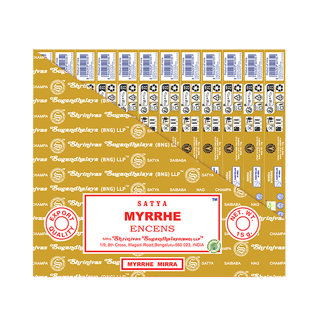 Encens Satya Myrrh 15g chez Arabesk|fr