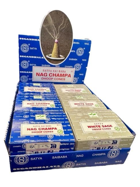 Encens Satya Nag Champa et Sauge Blanche Cones