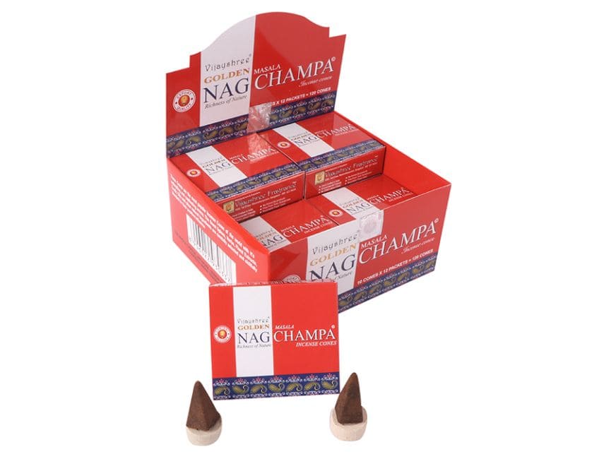 Encens Vijayshree Golden Nag Champa Cones