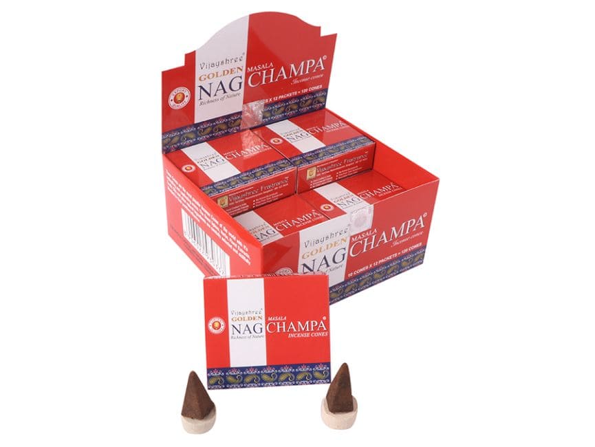 Encens vijayshree golden nag champa cones