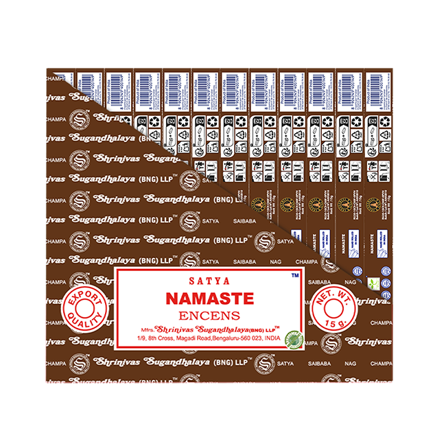 Encens Satya Namaste 15g chez Arabesk|fr