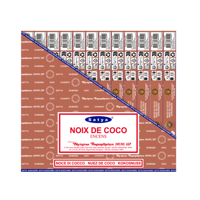 Encens Satya Noix de Coco 15g chez Arabesk|fr