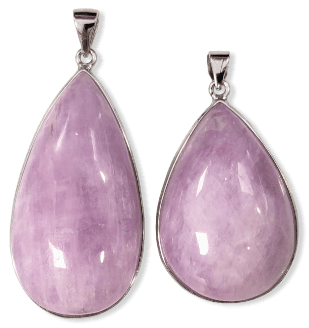 Pendentif Argent 925 Kunzite AA+  2 pièces 21,84g