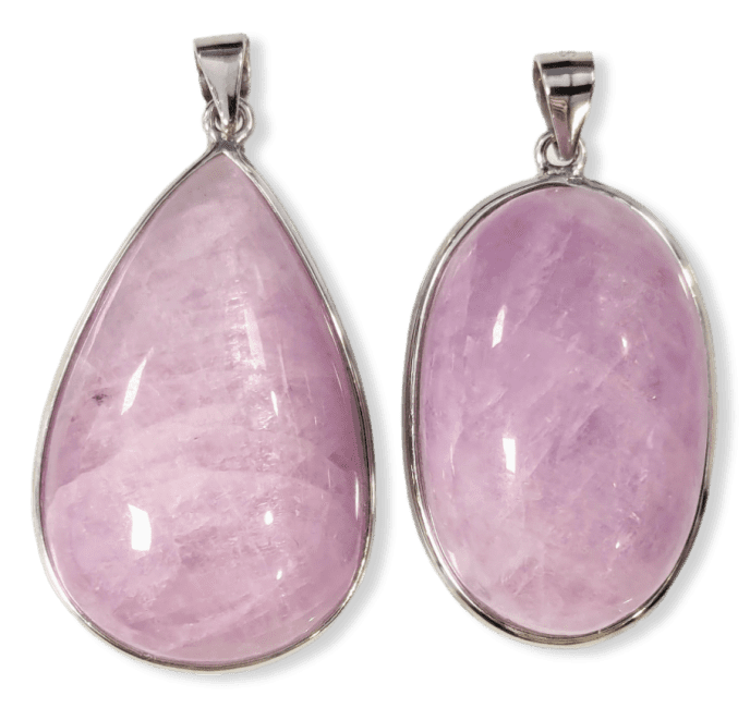 Pendentif Argent 925 Kunzite AA+  2 pièces 21,4g