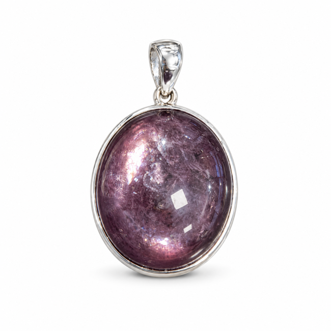 Pendentif Argent 925 Lépidolite AAA 3,08 g chez Arabesk