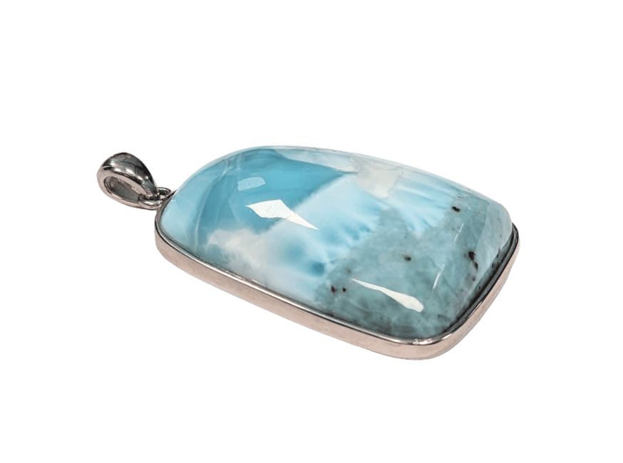 Pendentif Argent 925 Larimar AA 15.88g