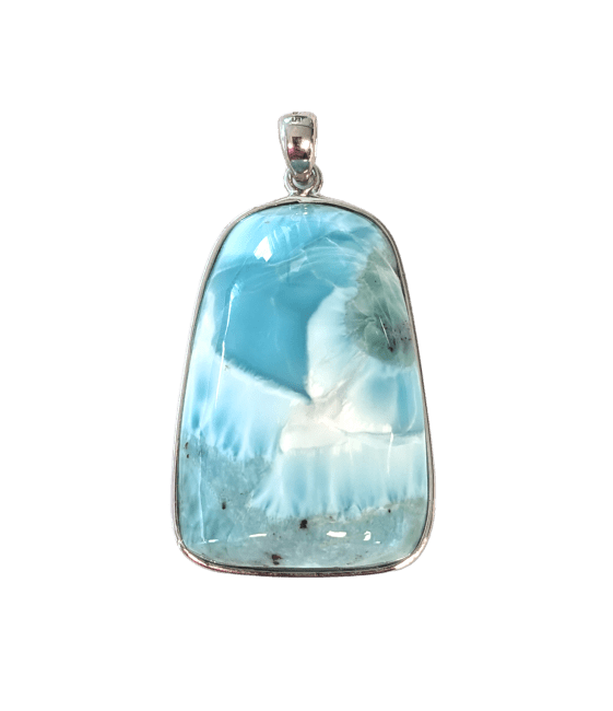 Pendentif Argent 925 Larimar AA 15.88g