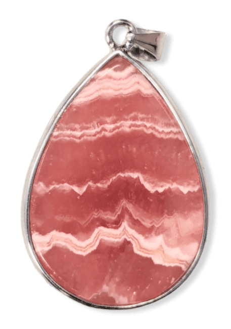 Pendentif Argent 925 Rhodochrosite Argentine AAA 1 pièces 7,17g