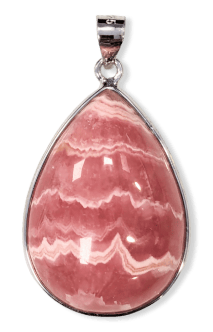 Pendentif Argent 925 Rhodochrosite Argentine AAA 1 pièces 7,17g