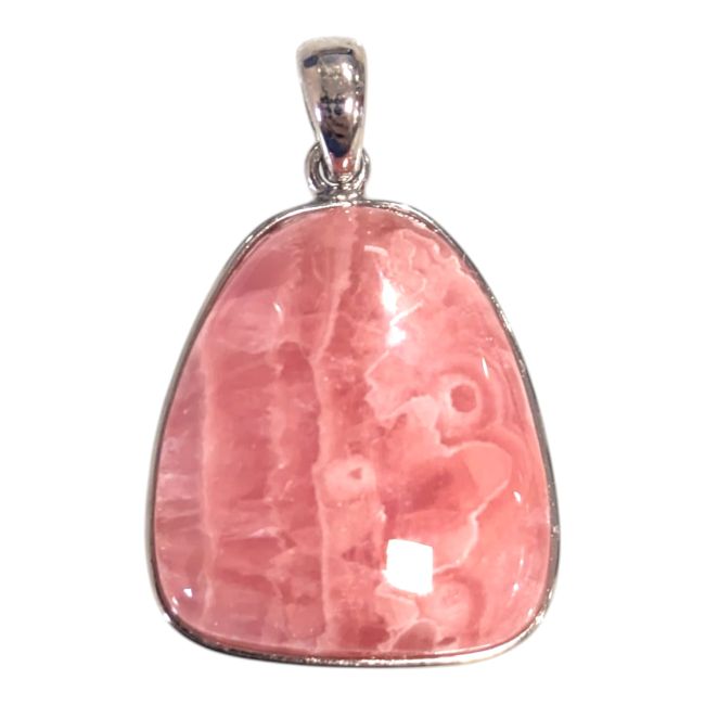 Pendentif Argent 925 Rhodochrosite Argentine AAA 1 pièces 3,17g