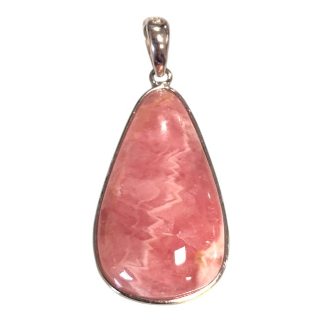 Pendentif Argent 925 Rhodochrosite Argentine AAA 1 pièces 3,16g