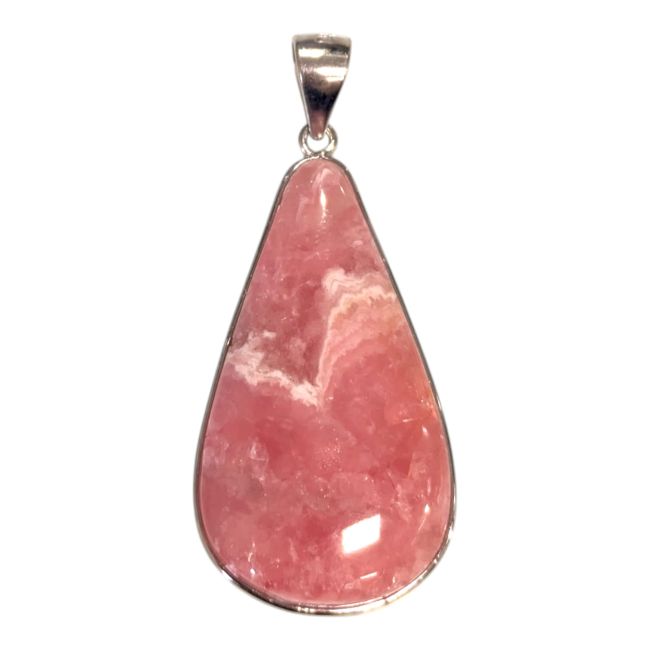 Pendentif Argent 925 Rhodochrosite Argentine AAA 1 pièces 5,09g
