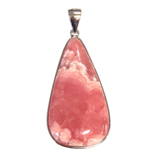 Pendentif Argent 925 Rhodochrosite Argentine AAA 1 pièces 5,73g