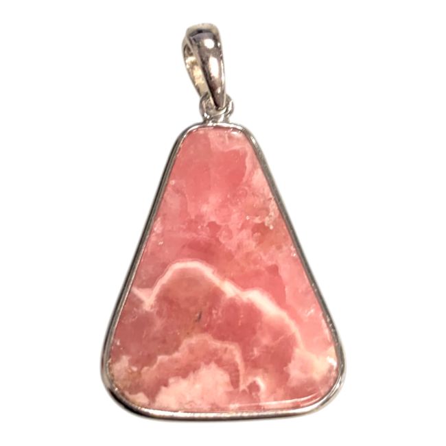 Pendentif Argent 925 Rhodochrosite Argentine AAA 1 pièces 3,19g