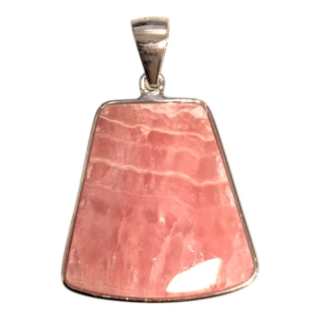 Pendentif Argent 925 Rhodochrosite Argentine AAA 1 pièces 4,18g