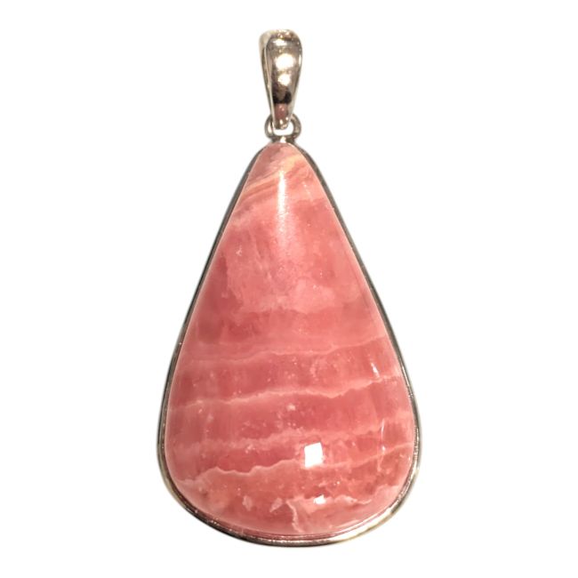 Pendentif Argent 925 Rhodochrosite Argentine AAA 1 pièces 5,34g