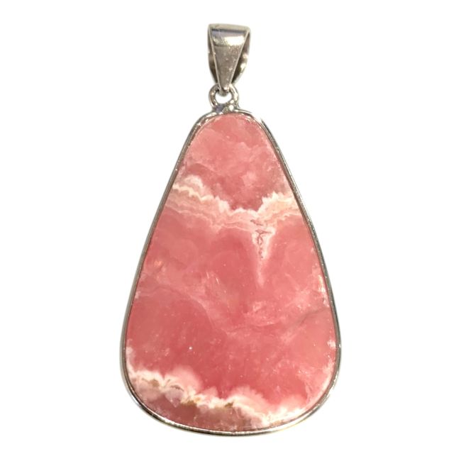 Pendentif Argent 925 Rhodochrosite Argentine AAA 1 pièces 5,58g