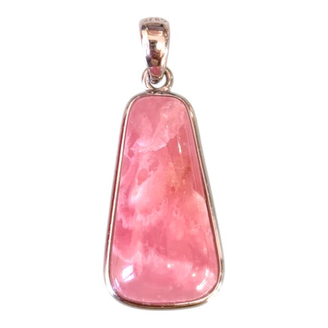 Pendentif Argent 925 Rhodochrosite Argentine AAA 1 pièces 1,98g