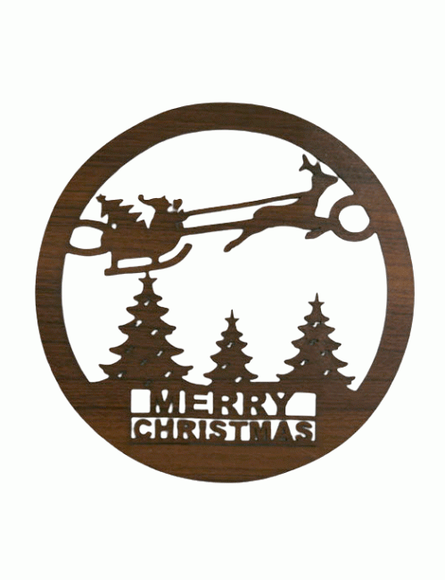 Panneau Aimanté  en Bois Joyeux Noel 18cm pour HMD999