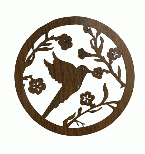 Panneau en Bois Aimanté Colibri 18cm pour HMD999