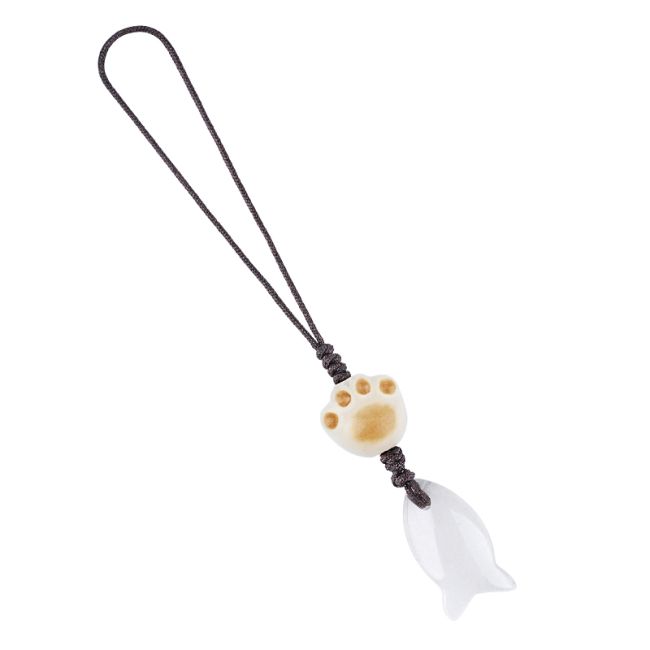 Bijoux de Sac Poisson en Cristal de Roche x3